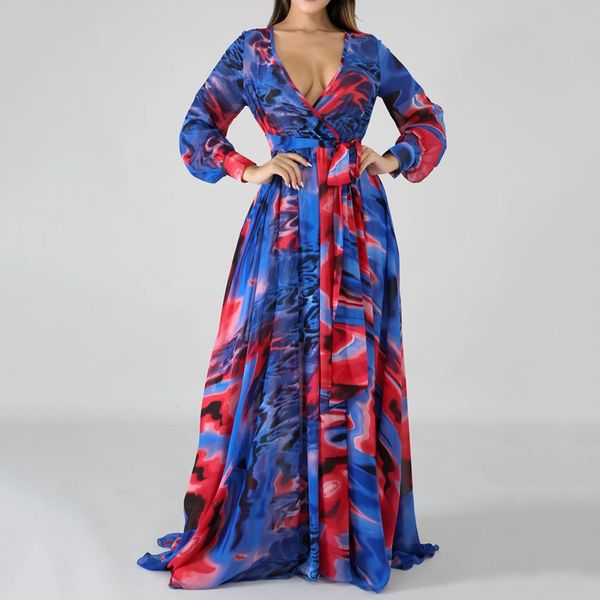 African Women Plus Size Long Dress Tie Dye Sexy Deep V Neck Tunic High Waist A Line Drapped Female 2021 Party Casual Dresses
African Women Plus Size Long Dress Tie Dye Sexy Deep V Neck Tunic High Waist A Line Drapped Female 2021 Party Casual Dresses