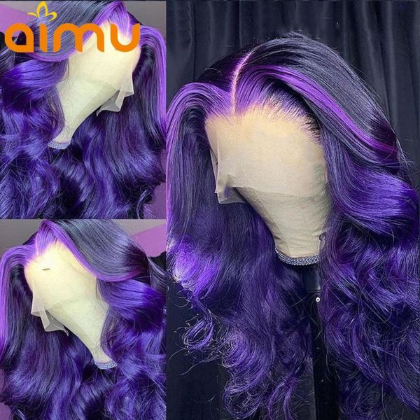 ombre purple colored highlight body wave human hair wig for black women pre plucked hd transparent lace glueless 250 density wigs, Black;brown
ombre purple colored highlight body wave human hair wig for black women pre plucked hd transparent lace glueless 250 density wigs, Black;brown