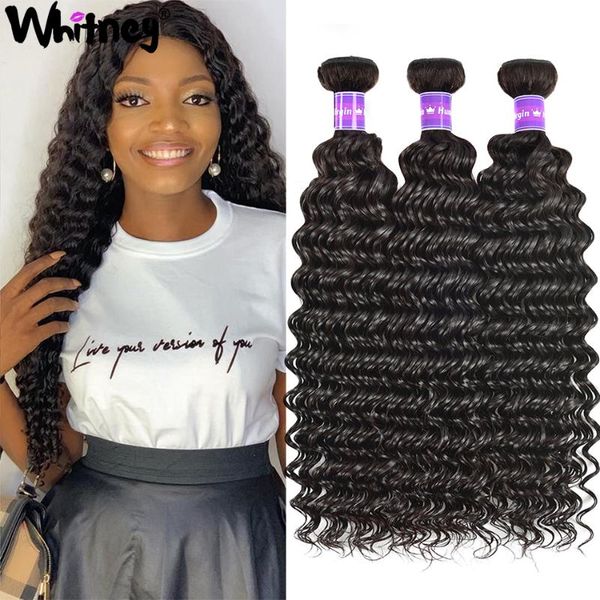 deep wave human hair bundles extension natural color 3/4 peruvian virgin curl water weave bulks, Black
deep wave human hair bundles extension natural color 3/4 peruvian virgin curl water weave bulks, Black