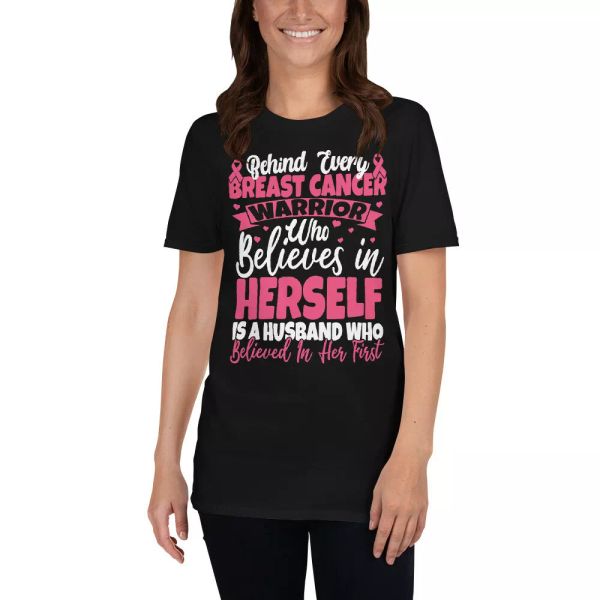 behind every breast cancer warrior who believes in herself women gifts t-shirt, White;black
behind every breast cancer warrior who believes in herself women gifts t-shirt, White;black