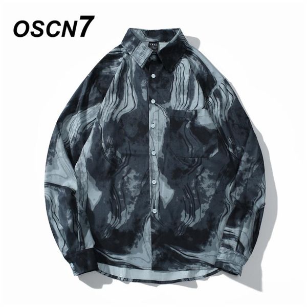 men's casual shirts oscn7 printed long sleeve shirt men high streetwear 2021 fall women retro harujuku mens 7007, White;black
men's casual shirts oscn7 printed long sleeve shirt men high streetwear 2021 fall women retro harujuku mens 7007, White;black