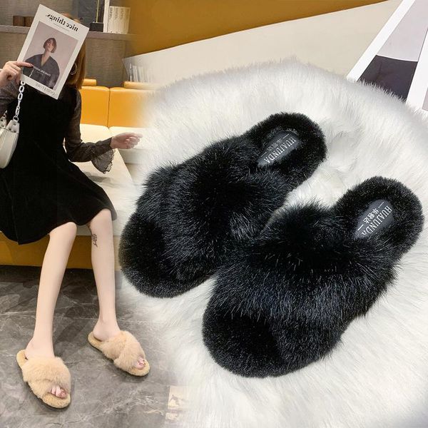 slippers shoes woman's luxury slides flock fur flip flops winter footwear 2021 designer flat massage plush rome rubber basic pu, Black
slippers shoes woman's luxury slides flock fur flip flops winter footwear 2021 designer flat massage plush rome rubber basic pu, Black