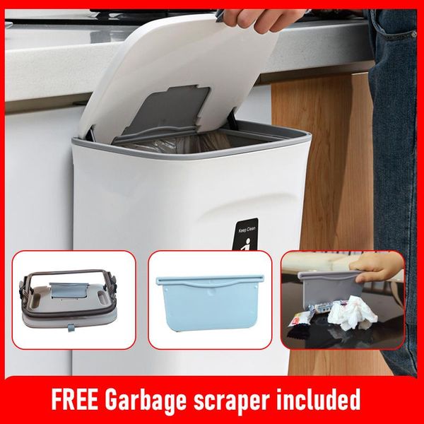 waste bins 9l wall mounted trash can bin with lid kitchen dustbin door hanging garbage car recycle rubbish
waste bins 9l wall mounted trash can bin with lid kitchen dustbin door hanging garbage car recycle rubbish