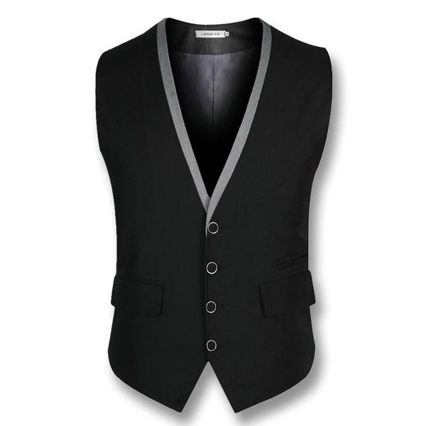 men's vests 2021 real business men dress blazers jackets casual fashion slim fit sleeveless suit wedding, Black;white 
men's vests 2021 real business men dress blazers jackets casual fashion slim fit sleeveless suit wedding, Black;white
