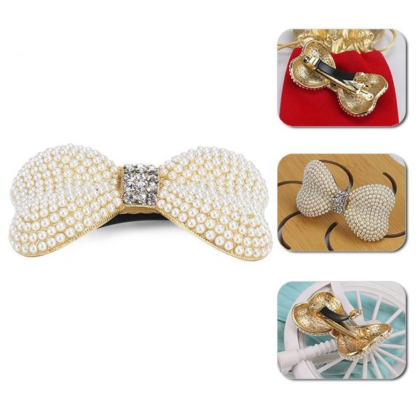 hair clips & barrettes inlaid pearls and rhinestone barrette alloy material head adornment ornaments bows women cl, Golden;silver
hair clips & barrettes inlaid pearls and rhinestone barrette alloy material head adornment ornaments bows women cl, Golden;silver