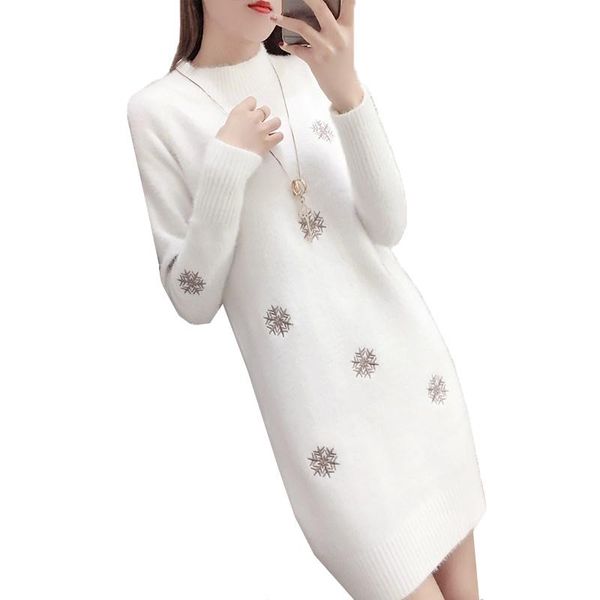 women's hoodies & sweatshirts women knit coat pullover fashion lmitation mink cashmere white dress winter half turtleneck jumper vestid, Black
women's hoodies & sweatshirts women knit coat pullover fashion lmitation mink cashmere white dress winter half turtleneck jumper vestid, Black