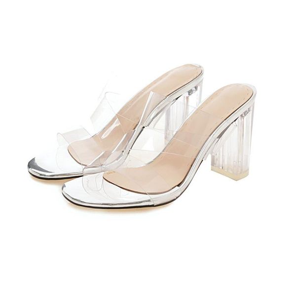 women sandals pvc crystal heel transparent clear high heels summer pumps shoes size 41 42, Black
women sandals pvc crystal heel transparent clear high heels summer pumps shoes size 41 42, Black