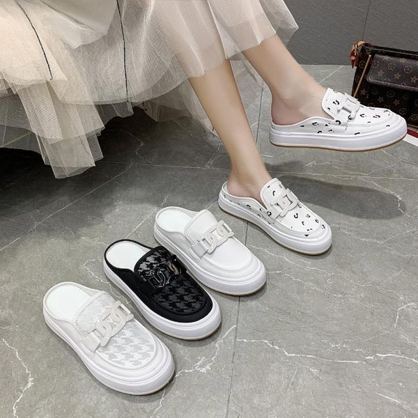 slippers women summer outdoor fashion mules shoes metal buckle leather slip on flats comfortable beauty half slipper snug, Black
slippers women summer outdoor fashion mules shoes metal buckle leather slip on flats comfortable beauty half slipper snug, Black