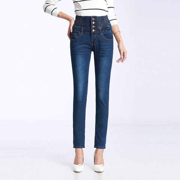 plus size women denim pants high elastic waist slim jeans for lady spring autumn pencil female women's, Blue
plus size women denim pants high elastic waist slim jeans for lady spring autumn pencil female women's, Blue