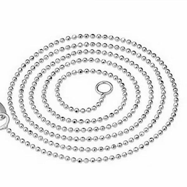 1.5mm fashionable silver necklace domineering women's ball clavicle chain chains
1.5mm fashionable silver necklace domineering women's ball clavicle chain chains