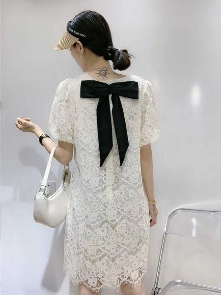 xiaoxiangfeng drs women's summer 2021 soft lace embroidery bow fairy bubble sleeve skirt, Black;gray
xiaoxiangfeng drs women's summer 2021 soft lace embroidery bow fairy bubble sleeve skirt, Black;gray
