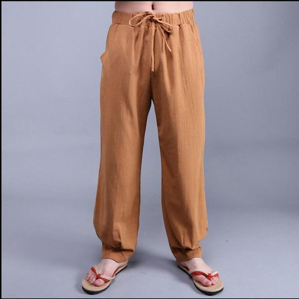 men's pants m-4xl chinese style men fashion casual loose linen wide leg large size trousers cotton singe costumes, Black
men's pants m-4xl chinese style men fashion casual loose linen wide leg large size trousers cotton singe costumes, Black