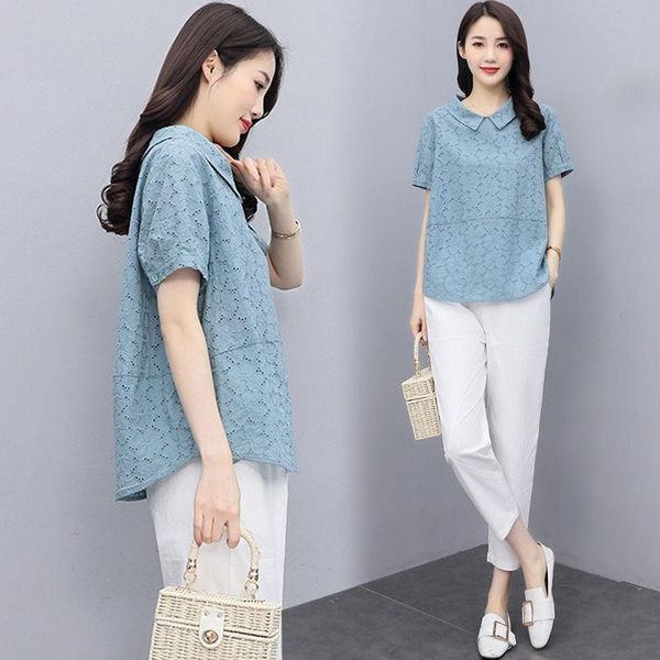 women's two piece pants summer clothes cotton sets fashion plus size loose short sleeve t-shirt + casual suits womens outfits x242, White
women's two piece pants summer clothes cotton sets fashion plus size loose short sleeve t-shirt + casual suits womens outfits x242, White