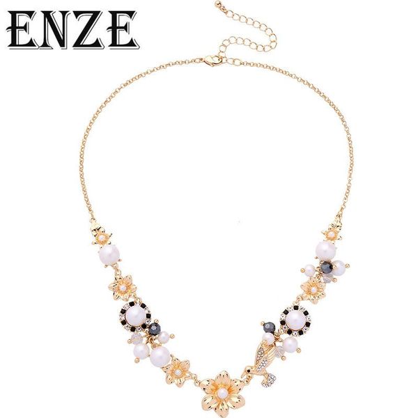 pendant necklaces enze woman necklace retro flower white imitation pearl korea exquisite clavicle chain 2021 accessories fashion jewelry, Silver
pendant necklaces enze woman necklace retro flower white imitation pearl korea exquisite clavicle chain 2021 accessories fashion jewelry, Silver
