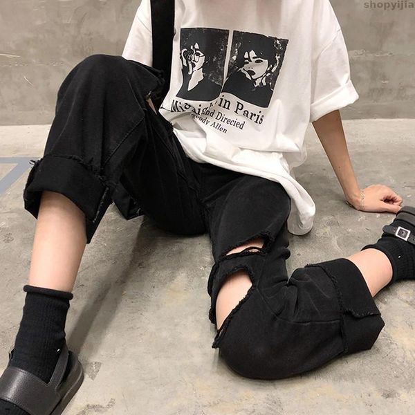 women's jeans lady casual straight black ripped denim womans s-xl autumn korean style high waist womens mom, Blue
women's jeans lady casual straight black ripped denim womans s-xl autumn korean style high waist womens mom, Blue