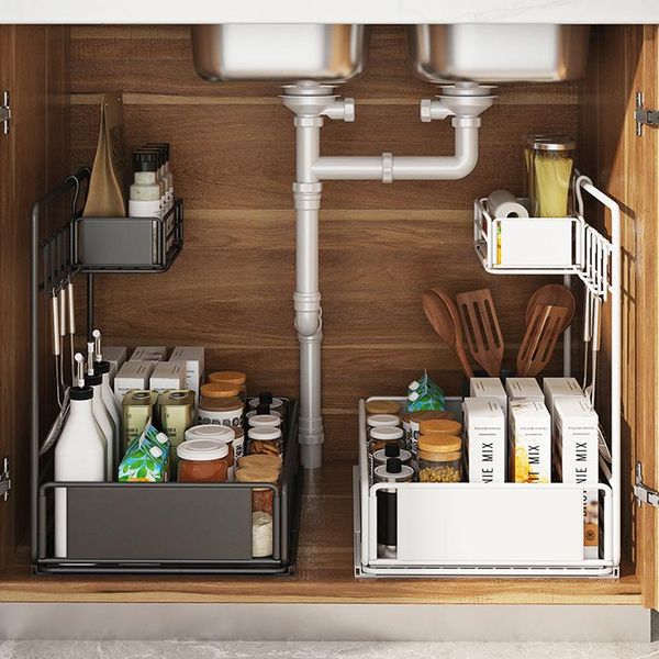 kitchen items sink shelf drawer type iron storage rack push pull basket separate seasoning frame accessories organizer & organization
kitchen items sink shelf drawer type iron storage rack push pull basket separate seasoning frame accessories organizer & organization