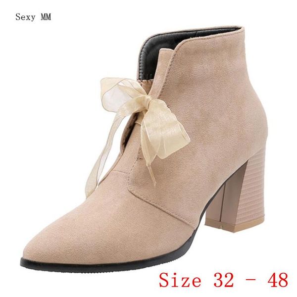 boots spring autumn high heels women ankle heel shoes woman short small plus size 32 - 48, Black
boots spring autumn high heels women ankle heel shoes woman short small plus size 32 - 48, Black