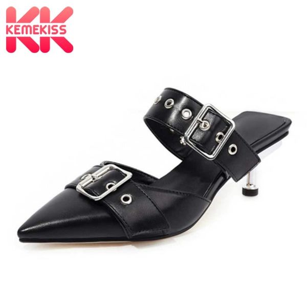 kemekiss 2021 size 34-48 women sandals fashion pointeed toe buckle metale shoes low heel daily outdoor party footwear, Black
kemekiss 2021 size 34-48 women sandals fashion pointeed toe buckle metale shoes low heel daily outdoor party footwear, Black