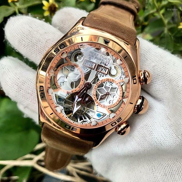 reef tiger/rt sport watch for men skeleton luminous year month date day rose gold automatic watches rga703 wristwatches, Slivery;brown
reef tiger/rt sport watch for men skeleton luminous year month date day rose gold automatic watches rga703 wristwatches, Slivery;brown