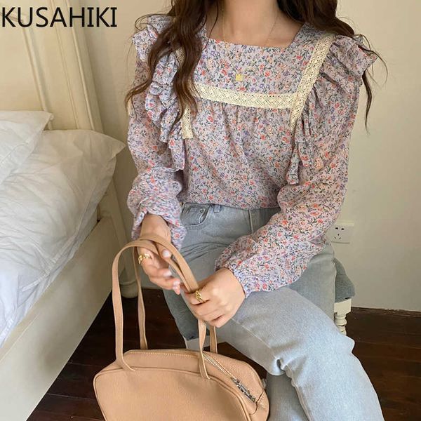 floral korean womens and blouses ruffle long sleeve square collar blusas femme spring shirts 6g218 210603, White
floral korean womens and blouses ruffle long sleeve square collar blusas femme spring shirts 6g218 210603, White