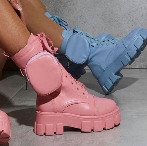 boots women fashion chunky pocket platform white shoes for autumn winter high heels botas mujer, Black
boots women fashion chunky pocket platform white shoes for autumn winter high heels botas mujer, Black
