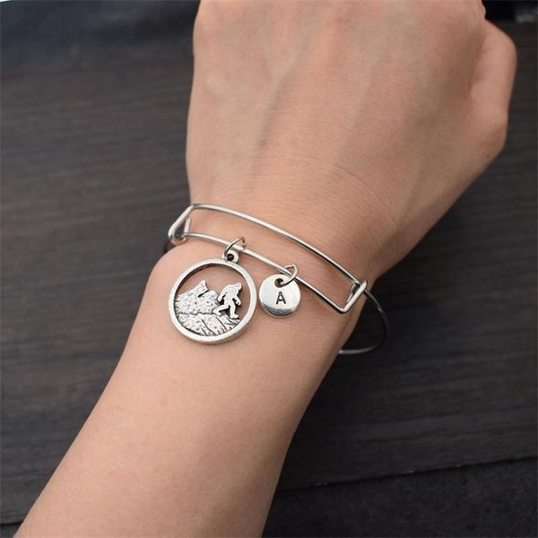 link, chain 12pcs bigfoot mountain bracelet with letter pendant sasquatch jewelry, Black
link, chain 12pcs bigfoot mountain bracelet with letter pendant sasquatch jewelry, Black