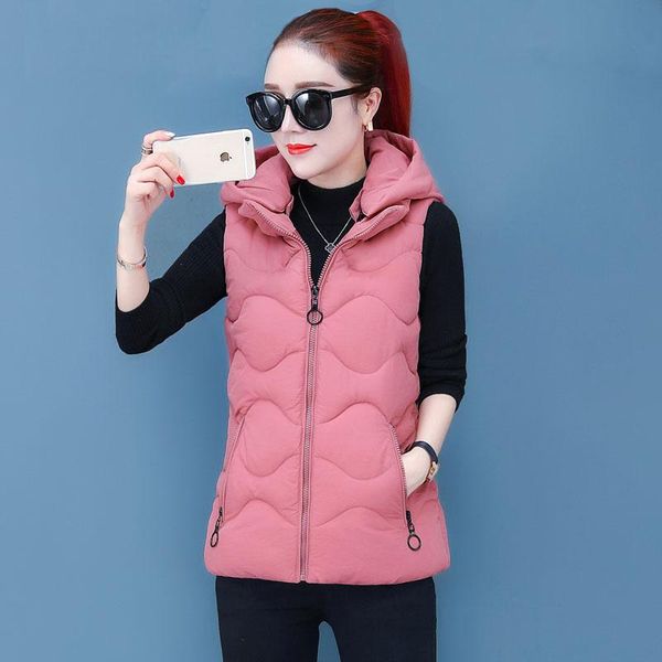women's vests zqlz vest women cotton autumn winter 2021 casual loose hooded sleeveless jacket for female solid slim warm zipper waistco, Black;white
women's vests zqlz vest women cotton autumn winter 2021 casual loose hooded sleeveless jacket for female solid slim warm zipper waistco, Black;white
