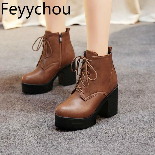 boots women's autumn winter ankle high-heeled pu lace up zip round toe 2021 fashion yellow beige size34-44, Black
boots women's autumn winter ankle high-heeled pu lace up zip round toe 2021 fashion yellow beige size34-44, Black