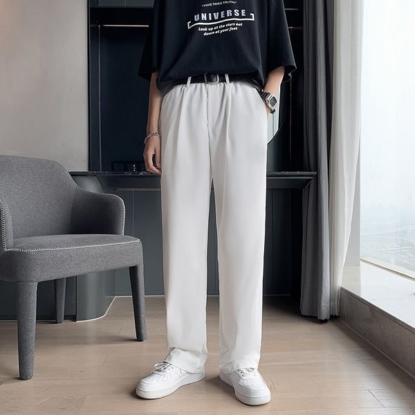 men's pants summer thin casual fashion solid color wide-leg men dress korean business society mens suit s-3xl ikz9, Black
men's pants summer thin casual fashion solid color wide-leg men dress korean business society mens suit s-3xl ikz9, Black