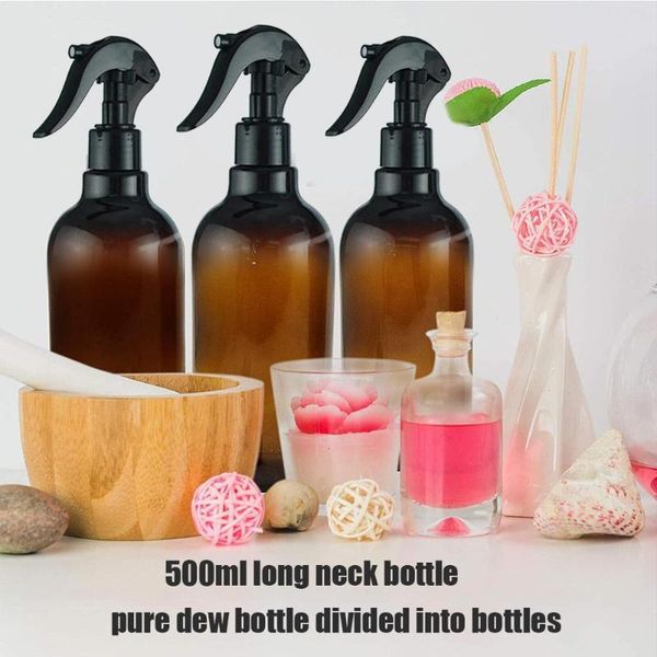 500ml large empty amber plastic bottles with storage flow product spray for essential oil mist trigger black cap cleaning o5w6 & jars
500ml large empty amber plastic bottles with storage flow product spray for essential oil mist trigger black cap cleaning o5w6 & jars