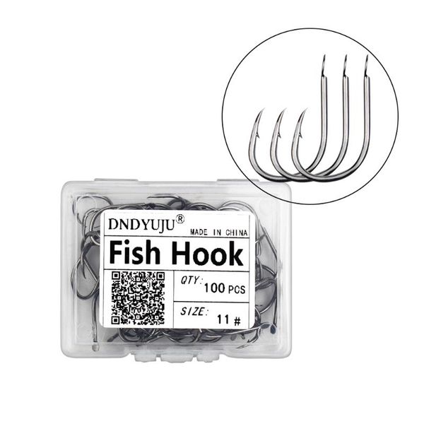 fishing hooks dndyuju 100pcs/box (size3-12)fishing set barbed single circle carp hook high carbon steel accessories
fishing hooks dndyuju 100pcs/box (size3-12)fishing set barbed single circle carp hook high carbon steel accessories