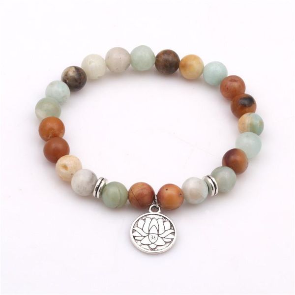 charm bracelets natural stone lotus bracelet men women amazonite beads mala jewelry gift, Golden;silver
charm bracelets natural stone lotus bracelet men women amazonite beads mala jewelry gift, Golden;silver