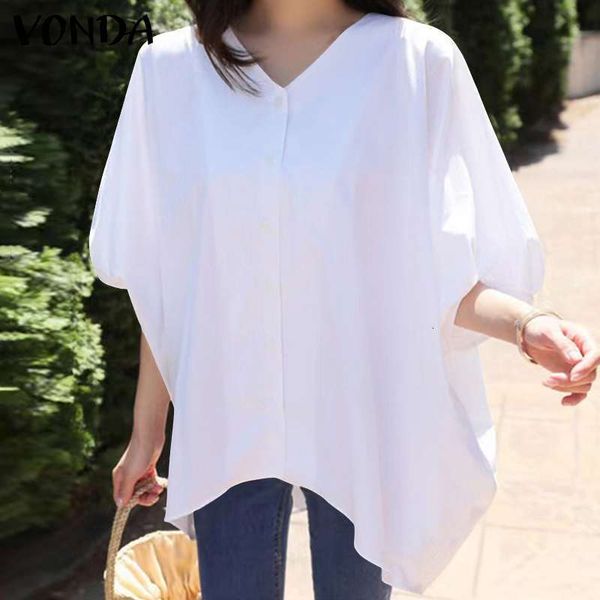 blouses summer women casual office ladies shirts bohemian 2021 female ol tunic vintage solid blouse 5xl, White
blouses summer women casual office ladies shirts bohemian 2021 female ol tunic vintage solid blouse 5xl, White