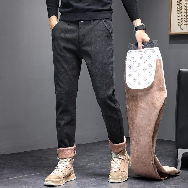men's pants brand clothing winter fleece warm thick men business fashion stretch velvet black gray casual trousers plus size 38
men's pants brand clothing winter fleece warm thick men business fashion stretch velvet black gray casual trousers plus size 38