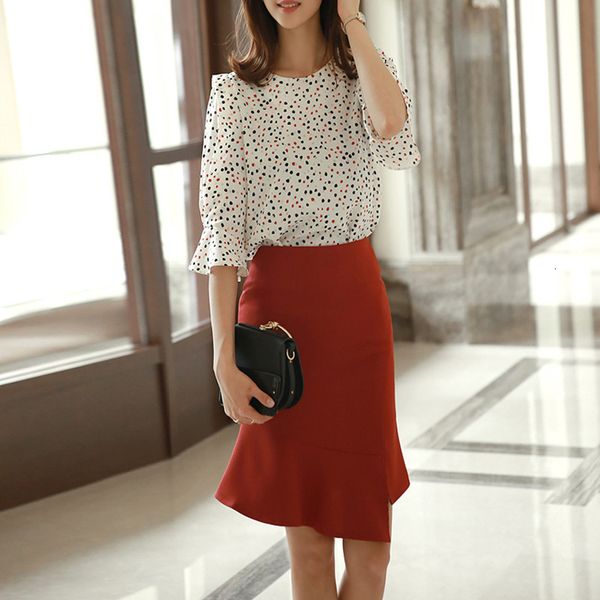 beautiful chiffon mode dot basic shirt elegant arrival skirt asymmetric 2 classic style work pieces women will define, Black
beautiful chiffon mode dot basic shirt elegant arrival skirt asymmetric 2 classic style work pieces women will define, Black