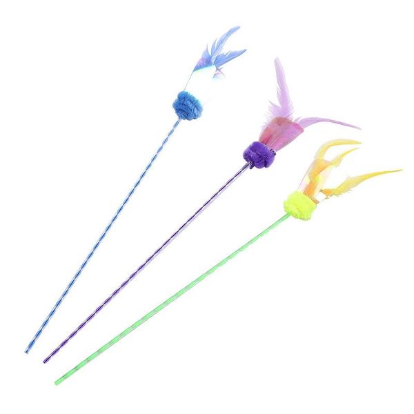 outgeek cat toy pet wand faux feather sequins pom ball funny toys kitten teaser for cats
outgeek cat toy pet wand faux feather sequins pom ball funny toys kitten teaser for cats