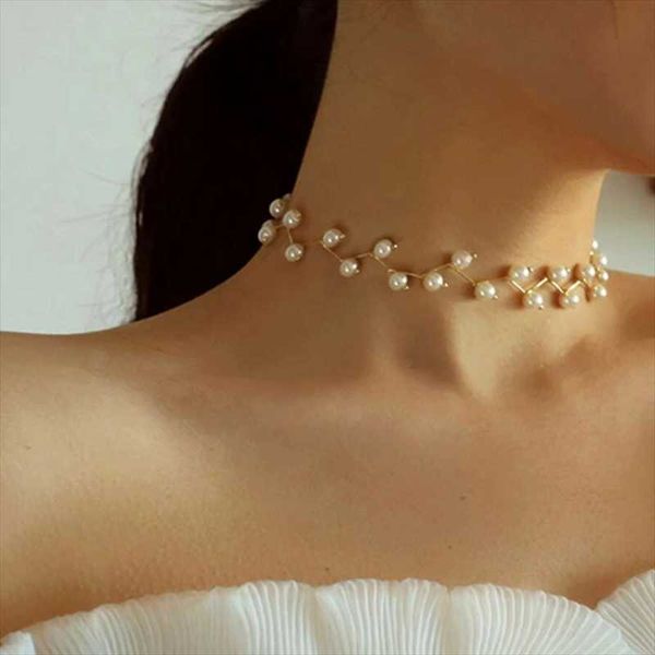 chokers 2021 fashion simple short necklace imitation pearl gold ladies personalized jewelry gift collar perlas halloween, Golden;silver
chokers 2021 fashion simple short necklace imitation pearl gold ladies personalized jewelry gift collar perlas halloween, Golden;silver