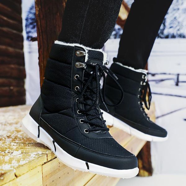 boots 2021 warm casual shoes men winter ankle snow waterproof with fur plush sneakers lace-up hx-051, Black
boots 2021 warm casual shoes men winter ankle snow waterproof with fur plush sneakers lace-up hx-051, Black