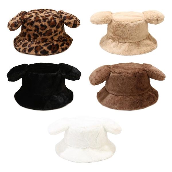 wide brim hats cute big ear faux fur hat fluffy bucket fisherman solid color/leopard print brims warm trend match, Blue;gray
wide brim hats cute big ear faux fur hat fluffy bucket fisherman solid color/leopard print brims warm trend match, Blue;gray