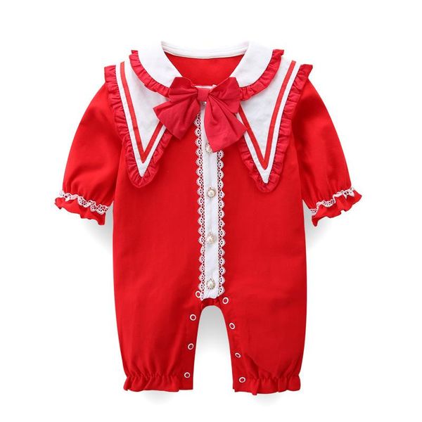 spring and autumn sailor collar born baby toddler clothes cotton long-sleeved girls romper red 0-2y jumpsuits, Blue
spring and autumn sailor collar born baby toddler clothes cotton long-sleeved girls romper red 0-2y jumpsuits, Blue