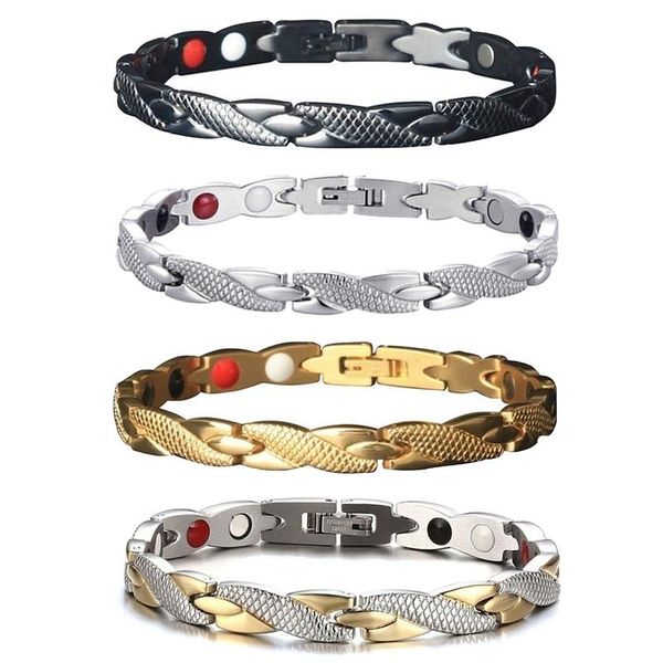 link, chain dragon pattern twisted healthy magnetic magnet bracelet for women power therapy magnets bracelets bangles men, Black
link, chain dragon pattern twisted healthy magnetic magnet bracelet for women power therapy magnets bracelets bangles men, Black