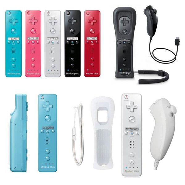 for wii remote controller 2 in 1 wireless gamepad controle joystick joypad wiimote nunchuck built-in motion plus game controllers & joystick
for wii remote controller 2 in 1 wireless gamepad controle joystick joypad wiimote nunchuck built-in motion plus game controllers & joystick