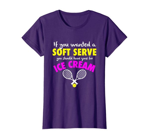 funny if you wanted a soft serve girls womens tennis t-shirt, White;black
funny if you wanted a soft serve girls womens tennis t-shirt, White;black