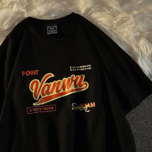 women's t-shirt pure cotton retro park street bacon male and female students korean loose summer round neck harajuku short-sleeved, White
women's t-shirt pure cotton retro park street bacon male and female students korean loose summer round neck harajuku short-sleeved, White