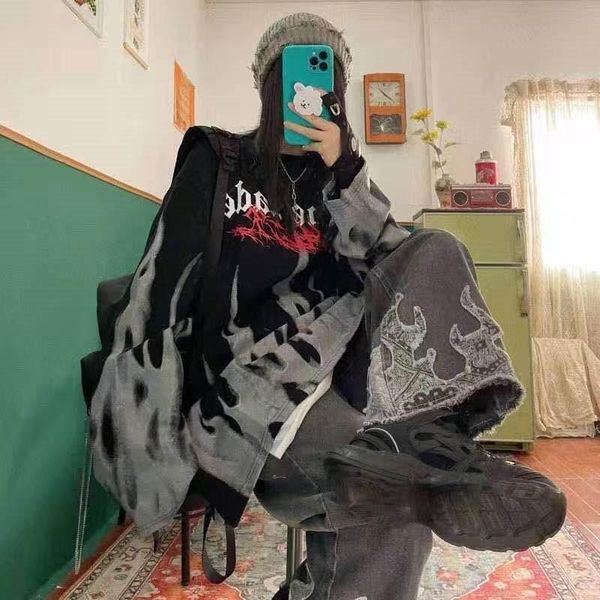 women's t-shirt t-shirts oversized hip hop streetwear harajuku gothic print summer o-neck long sleeve cotton loose tees clothes, White
women's t-shirt t-shirts oversized hip hop streetwear harajuku gothic print summer o-neck long sleeve cotton loose tees clothes, White