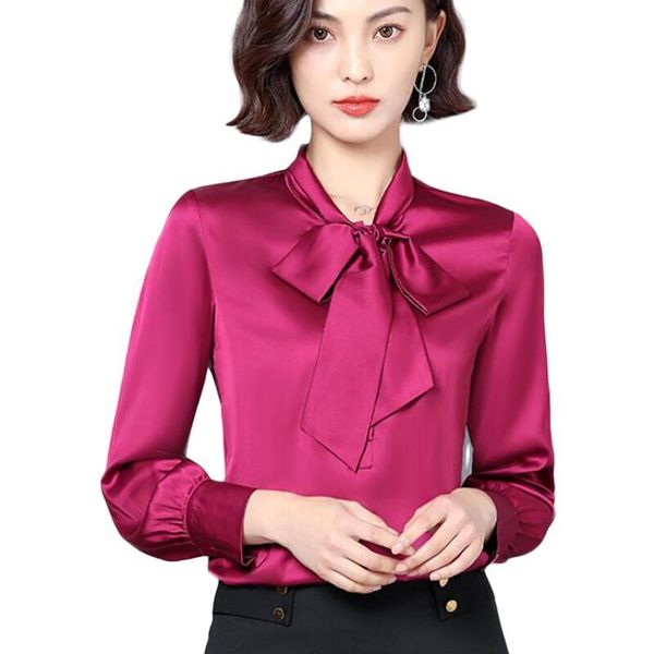 chiffon blouse women long sleeve vogue v-neck bow korean office work silk shirts plus size camisas mujer women's blouses &, White
chiffon blouse women long sleeve vogue v-neck bow korean office work silk shirts plus size camisas mujer women's blouses &, White