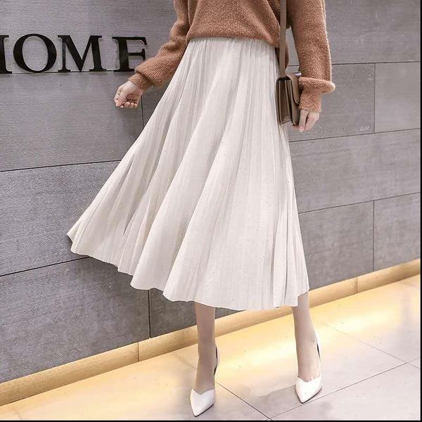 elegant solid color midi women skirts pleated autumn winter red black high waist long female
elegant solid color midi women skirts pleated autumn winter red black high waist long female