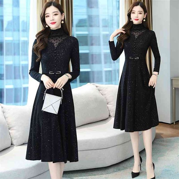 autumn winter korean black vintage midi dress 4xl plus size elegant long sleeve casual dresses women bodycon party vestidos 210528, Black;gray
autumn winter korean black vintage midi dress 4xl plus size elegant long sleeve casual dresses women bodycon party vestidos 210528, Black;gray