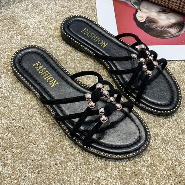 slippers solid women sandals summer beach outdoor female fashion flat flip flops ytmtloy zapatillas casa mujer sapato, Black 
slippers solid women sandals summer beach outdoor female fashion flat flip flops ytmtloy zapatillas casa mujer sapato, Black