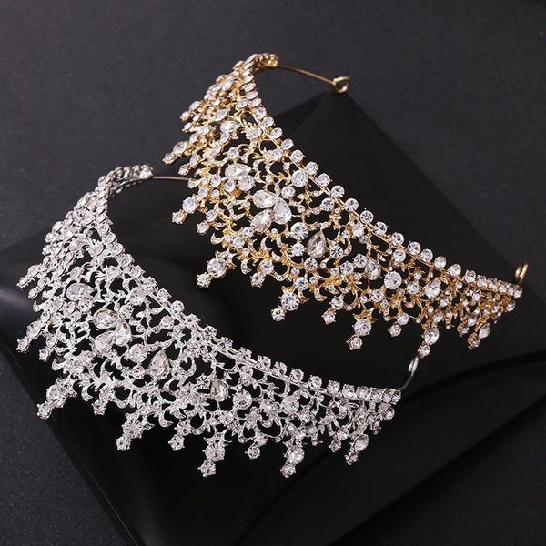 hair clips & barrettes forseven baroque rhinestone crown gold/silver color tiara women girls headpeice bride wedding headband accessories jl, Golden;silver
hair clips & barrettes forseven baroque rhinestone crown gold/silver color tiara women girls headpeice bride wedding headband accessories jl, Golden;silver